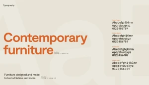 Modet Contemporary Furniture Branding Guidelines Typography 02 Anywhere Studio