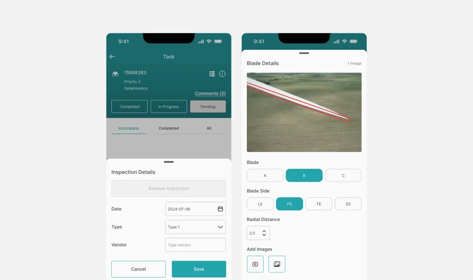 SkySpecs Mobile Inspections App Design UI 03 Anywhere Studio