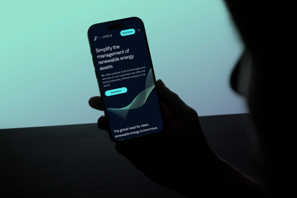 SkySpecs Renewable Asset Management Website Design Mobile 01 Anywhere Studio