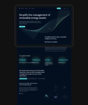 SkySpecs Renewable Asset Management Website Design Desktop 02 Anywhere Studio